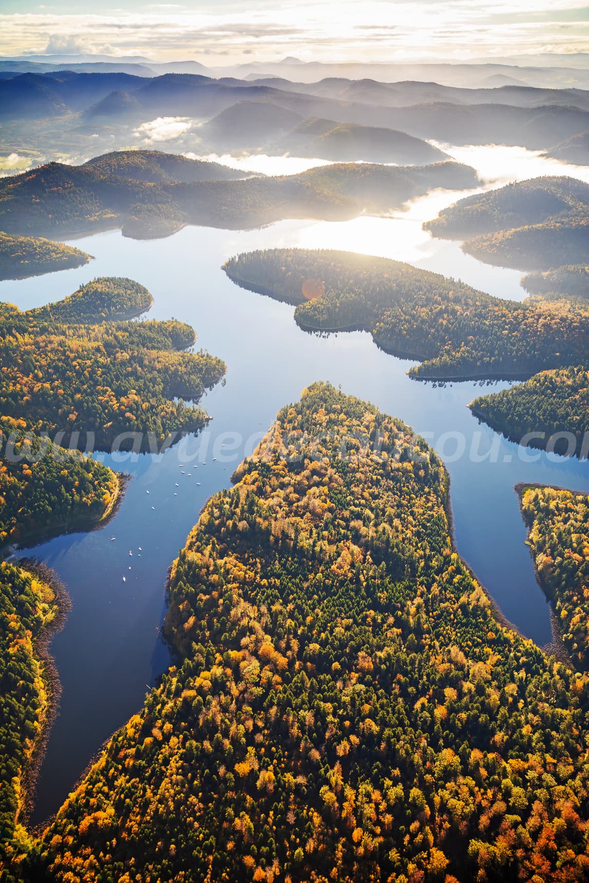 Automne au lac de Pierre-Percee