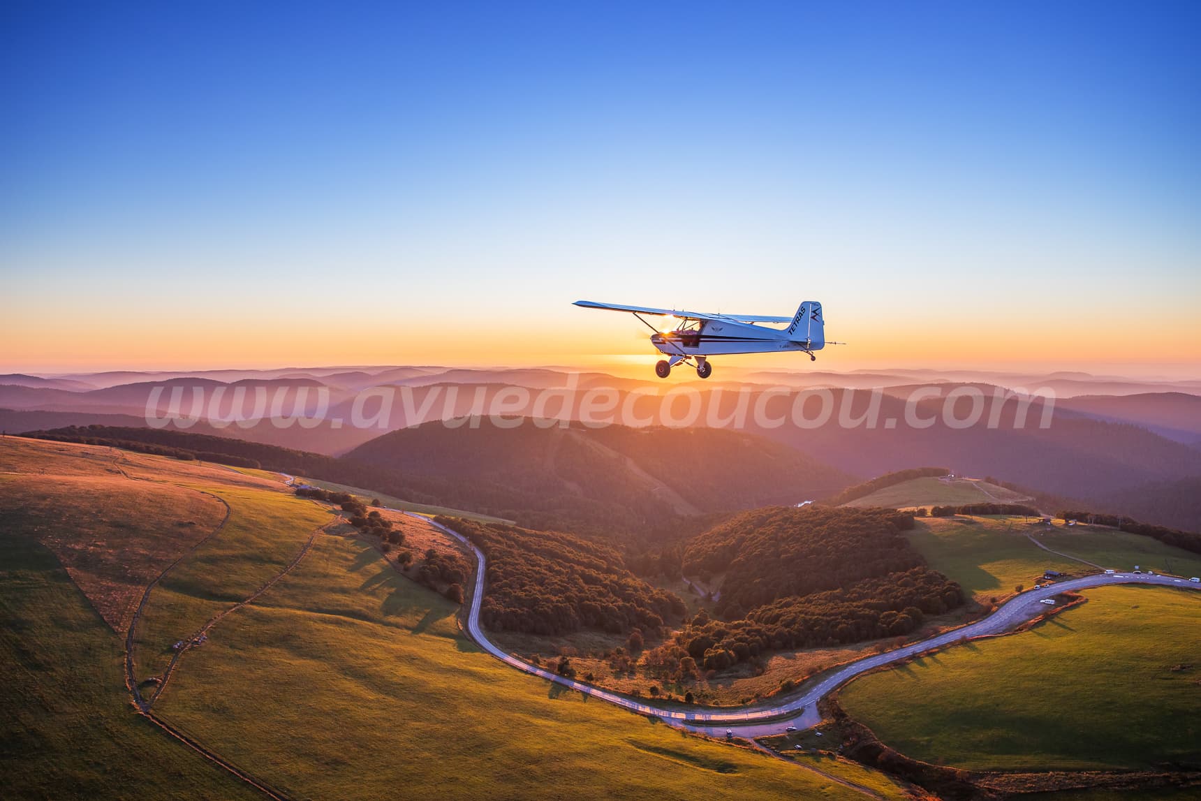 Couchant estival sur la Route des Cretes