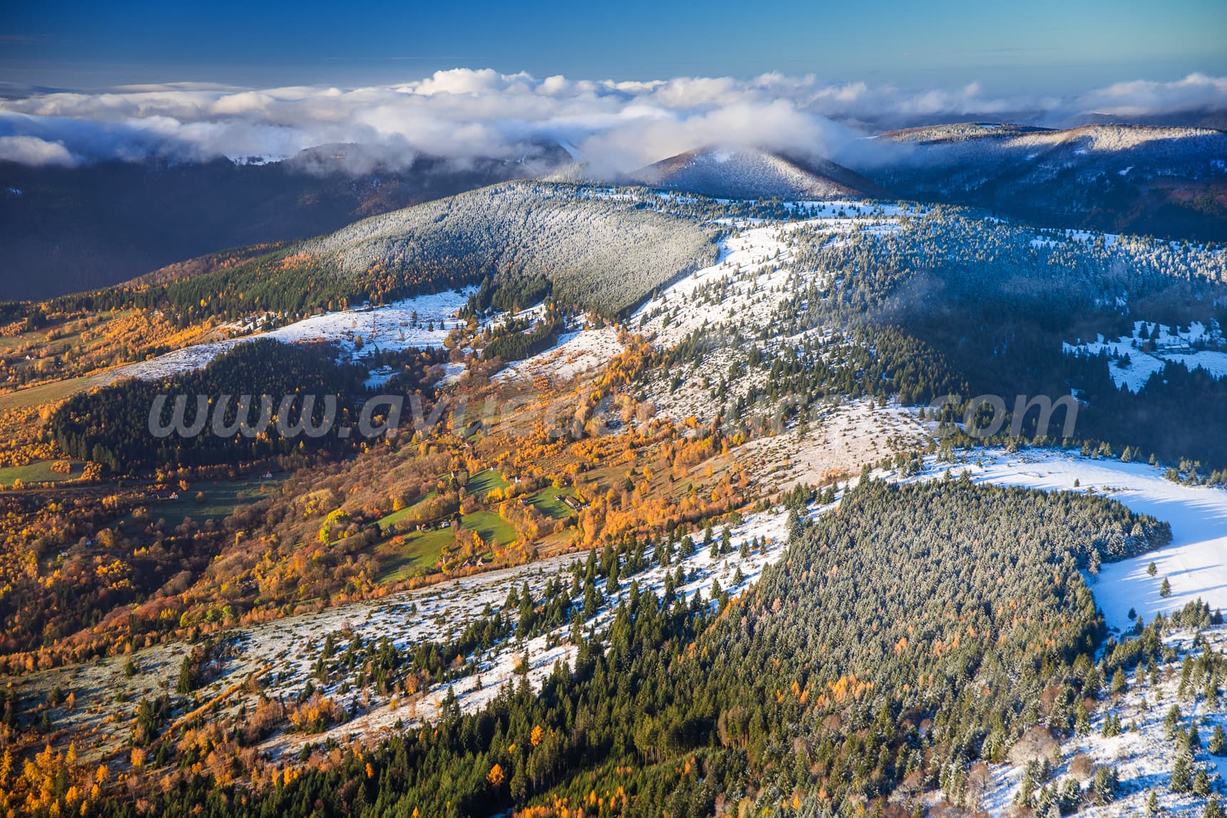 Les Vosges entre automne et hiver