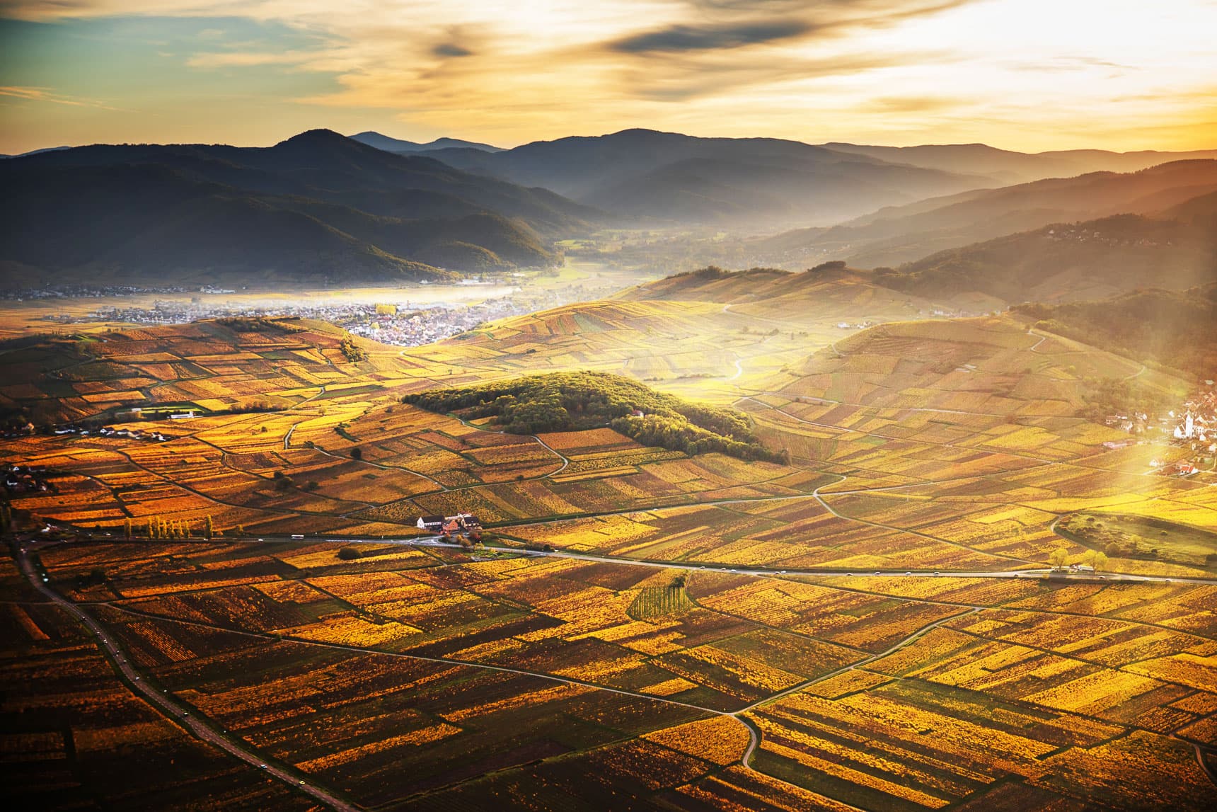 Couchant sur la Route des Vins