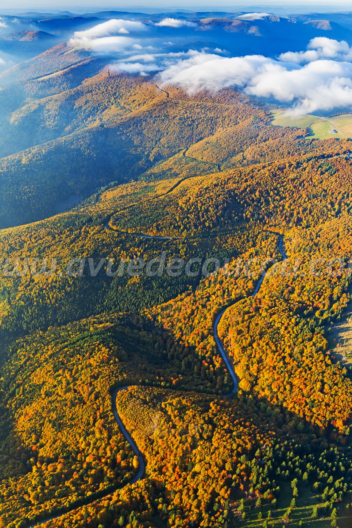 Cheminement dautomne sur les cretes