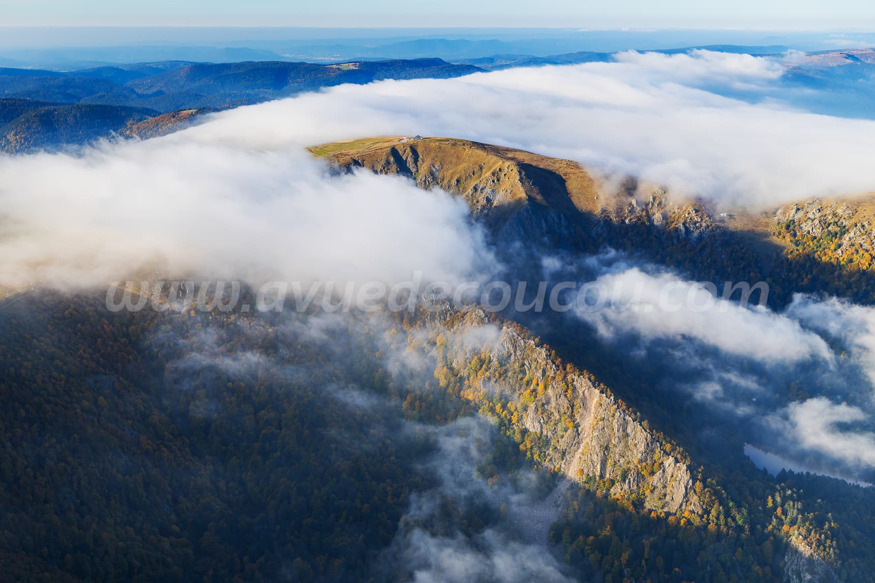 Echarpe de nuages au Hohneck